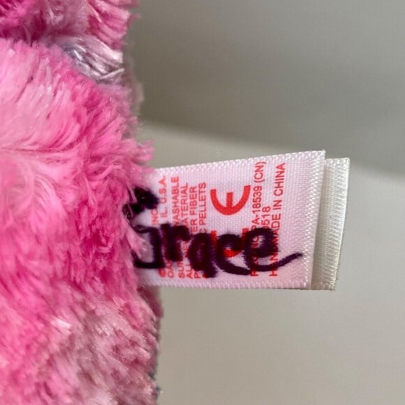 Ty Beanie Boos Franky 10" Rainbow Tye Dye Bear Pink Glitter Eyes 2018 Plush VHTF - Picture 9 of 11